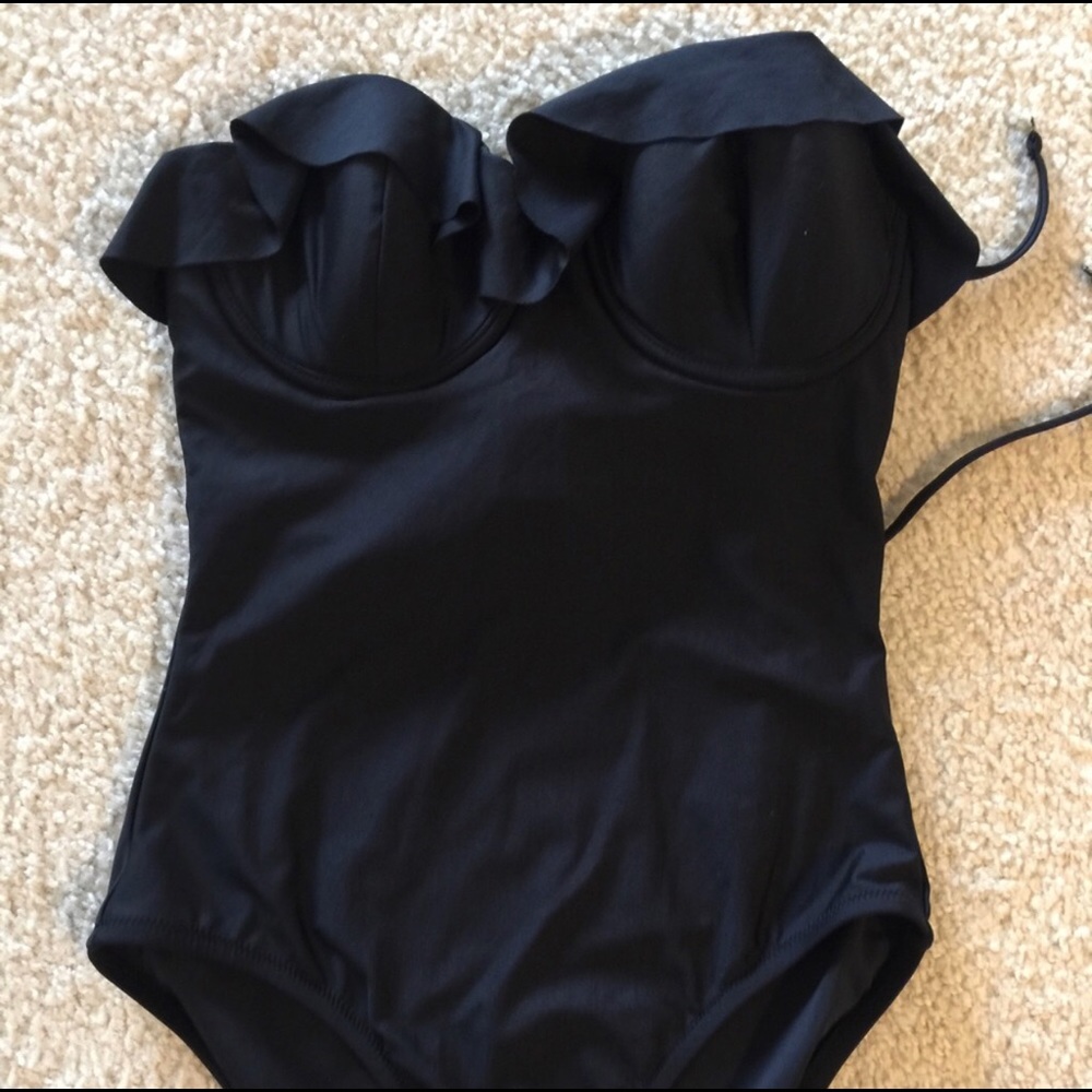 JCrew Ruffle one-piece swimsuit NEW